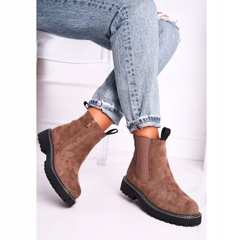 Ideal Naisten Chelsea -saappaat Khaki Resist vihreä 2