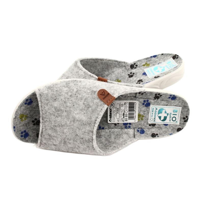 Huopatossut Adanex 25494 harmaa 4