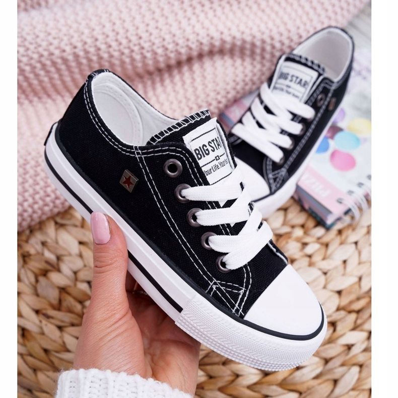 Lasten kengät Tennarit Big Star Black FF374206 valkoinen musta 3