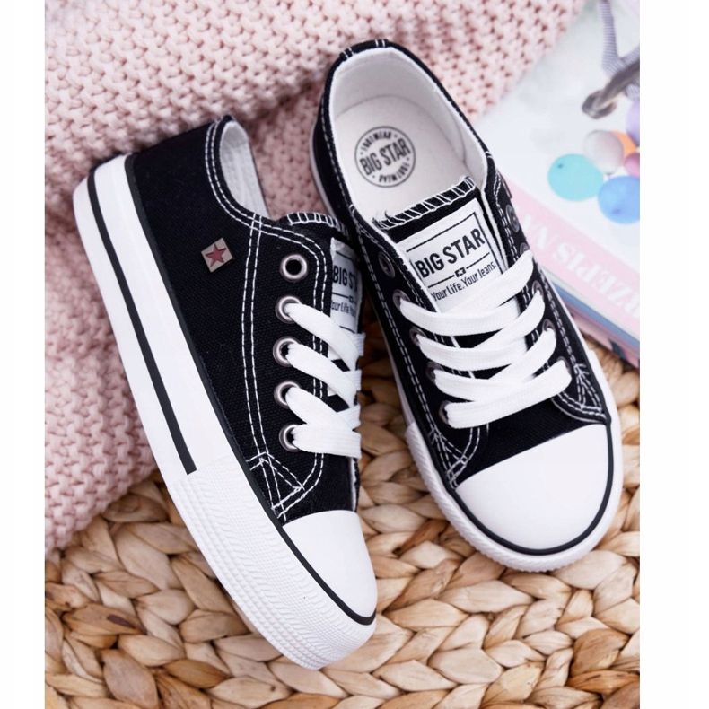 Lasten kengät Tennarit Big Star Black FF374206 valkoinen musta 2