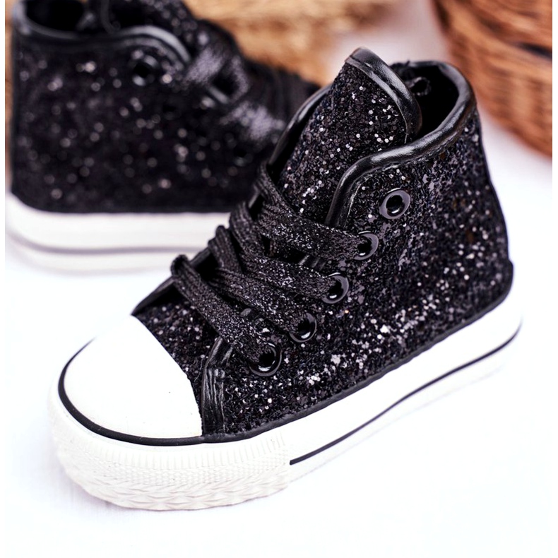 FRROCK Lasten lenkkarit Shiny High Black Ally musta 3