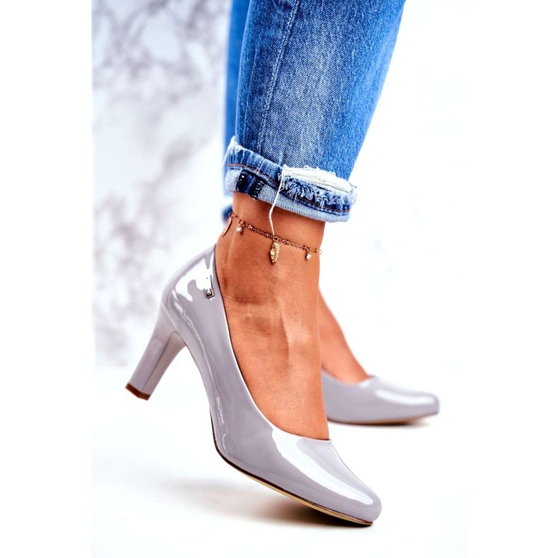 Naisten pumput Sergio Leone harmaa lakattu Orsola 1