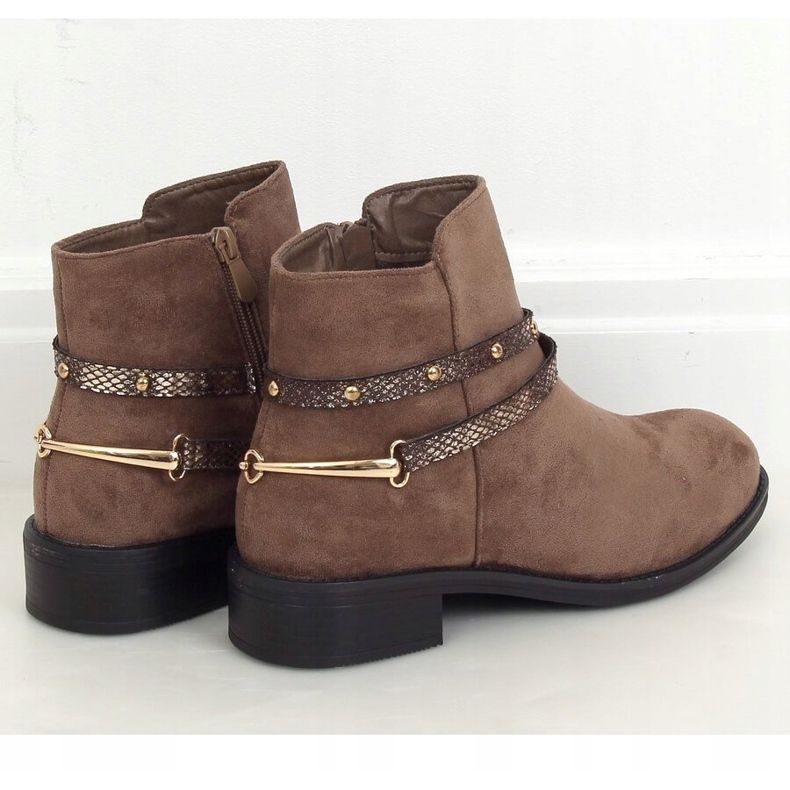 Tummanbeige naisten saappaat RQ332 Khaki 1