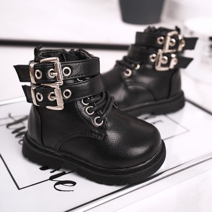 FRROCK Lasten saappaat lämmitetty turkis musta Valentina 2