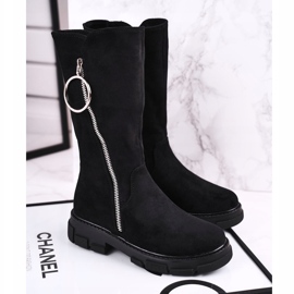 Apawwa Lasten korkokengät mokka lämmitetty musta Norabel 2