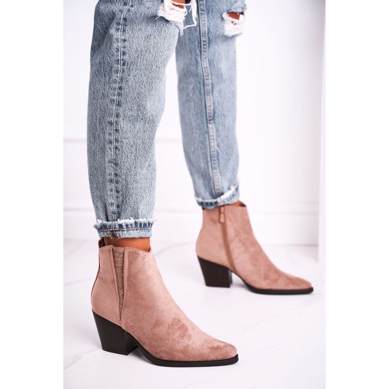 FB2 Naisten Khaki Loud -korkokengät beige vaaleanpunainen 1