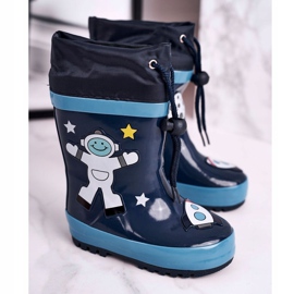 Apawwa Kosmonautti Mordeso Navy Blue galoshes valkoinen laivastonsininen 1