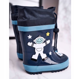 Apawwa Kosmonautti Mordeso Navy Blue galoshes valkoinen tummansininen 2