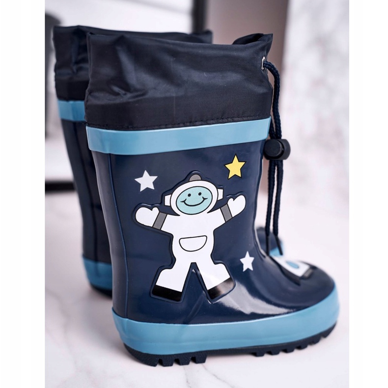 Apawwa Kosmonautti Mordeso Navy Blue galoshes valkoinen tummansininen 2