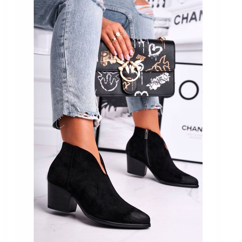 Vinceza Naisten Saappaat Leikattu Musta Paras Valinta 2