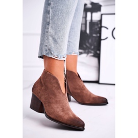 Vinceza Paras valinta naisten saappaat leikkauksella ruskea 1