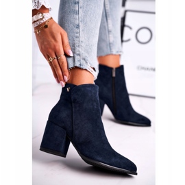 Vinceza Naisten saappaat Lämmin Eco Suede Navy Blue So Good tummansininen 1