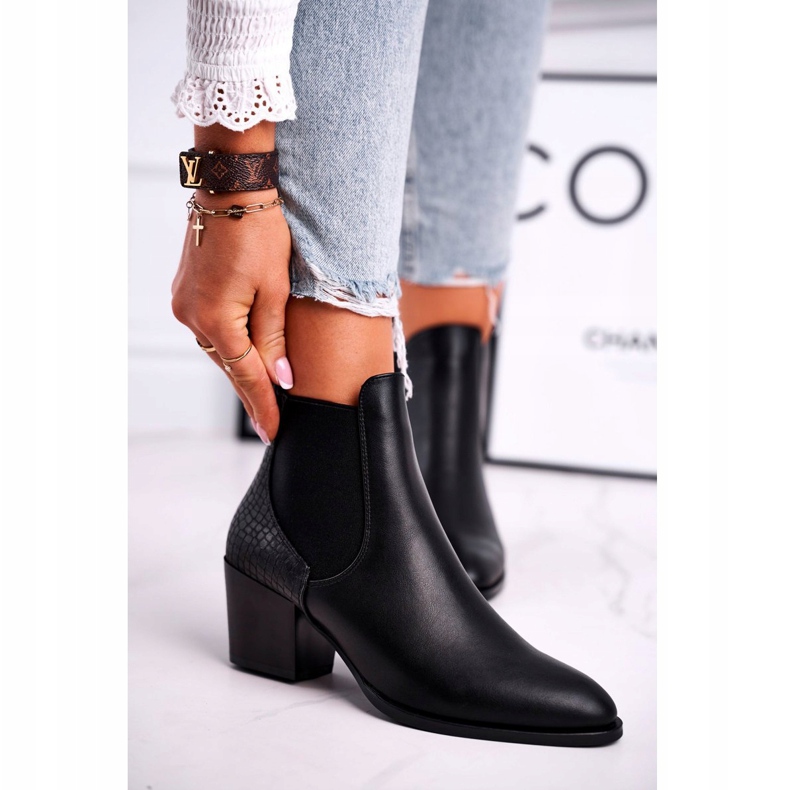 Naisten saappaat korkokenkiä Sergio Leone musta BT613 2