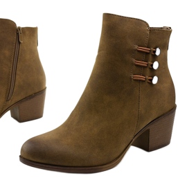 Khaki -mokkanahkaiset nilkkurit Keenshaper -pylväässä vihreä 1