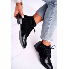 Naisten saappaat Nahka Maciejka Musta 04744-20 2