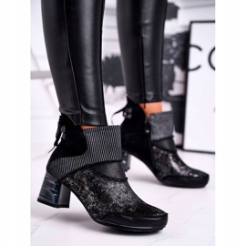 Naisten lämpimät nahkakengät Maciejka laivastonsininen 03790-20 1