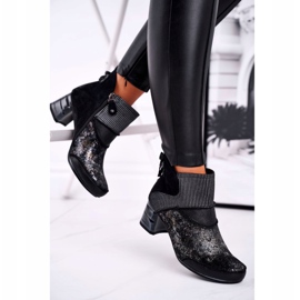 Naisten lämpimät nahkakengät Maciejka laivastonsininen 03790-20 2