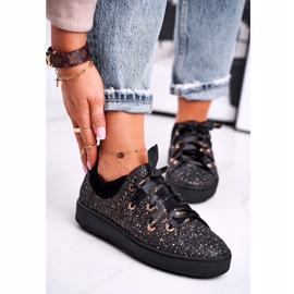 Naisten Lenkkarit Tyylikäs Nahka Laura Messi Musta 2045 2