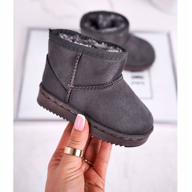 Lämpimät lasten nuorten lumisaappaat Harmaa Hölmö 1