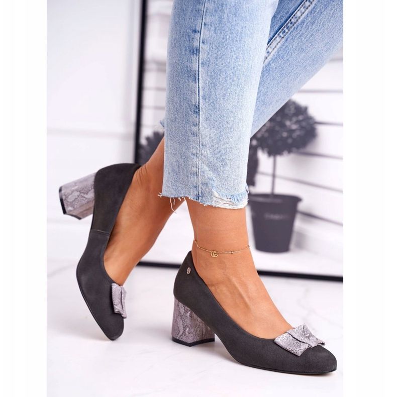 Naisten Avokkaat Maciejka Suede Graphite 3356A-43 / 00-1 monivärinen 2