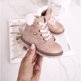 EVE Lasten Warm Trappers Boots Pinkki Maestro vaaleanpunainen 2