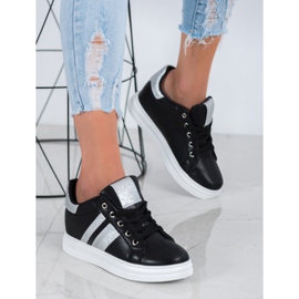 SHELOVET Urheilukengät kiilalla musta 2