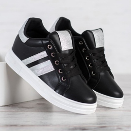 SHELOVET Urheilukengät kiilalla musta 1