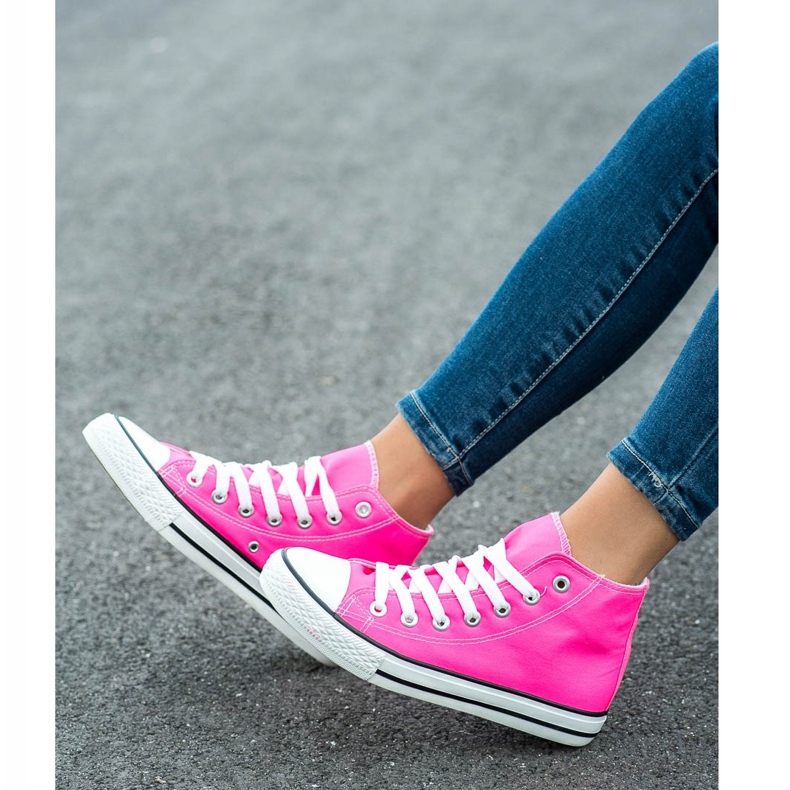 SHELOVET Korkeat lenkkarit vaaleanpunainen 1