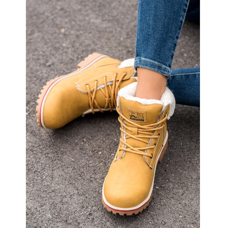 Arrigo Bello Lämpimät vaelluskengät keltainen 2