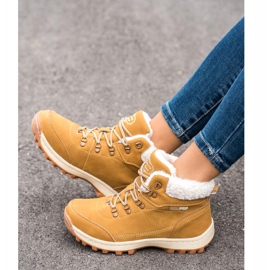 Ax Boxing Vaelluskengät lampaannahkaa keltainen 1