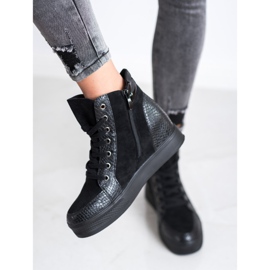 Bestelle Mukavat kiilakengät musta 1