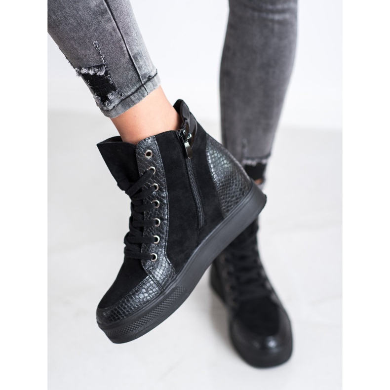 Bestelle Mukavat kiilakengät musta 1