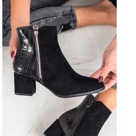 Filippo Snake Print Booties musta 2