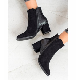 Filippo Snake Print Booties musta 1 Filippo Snake Print Booties musta 1