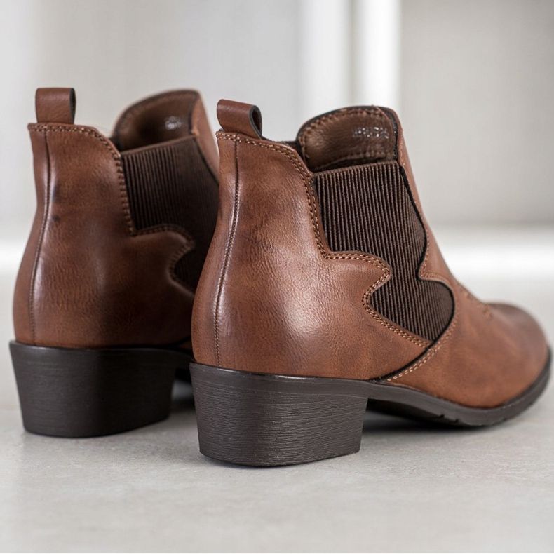 Weide Eco-nahkaiset saappaat ruskea 2