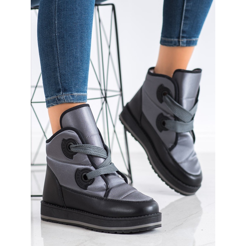 SHELOVET Muodikkaat lumisaappaat harmaa 1