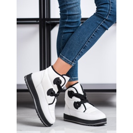 SHELOVET Muodikkaat lumisaappaat valkoinen 1