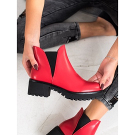 Super Mode Eko-nahkasaappaat punainen 2