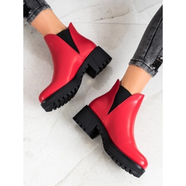 Super Mode Eko-nahkasaappaat punainen 1