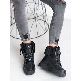 Weide Sidotut saappaat turkiksella musta 2