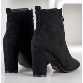 WELLSPRING Saappaat koristeellisella vetoketjulla musta 1