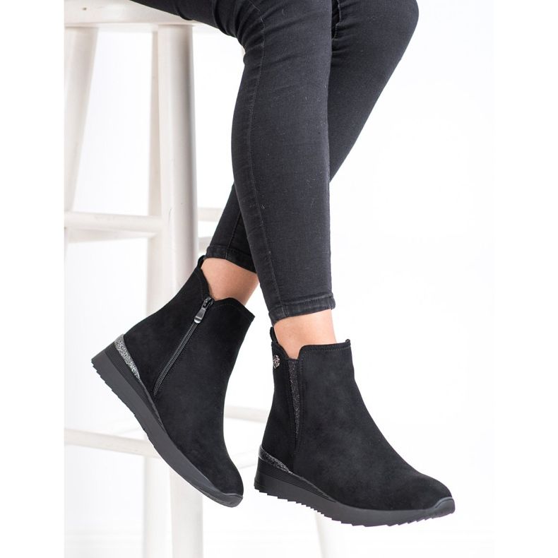 Gogo Lämpimät kiilakengät musta 2