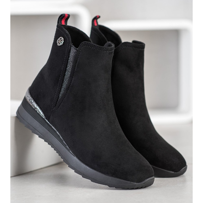 Gogo Lämpimät kiilakengät musta 1