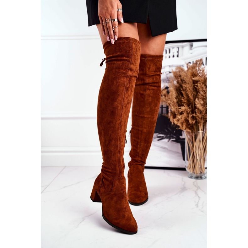 Naisten saappaat Sergio Leone lycra camel KZ281 ruskea monivärinen 1