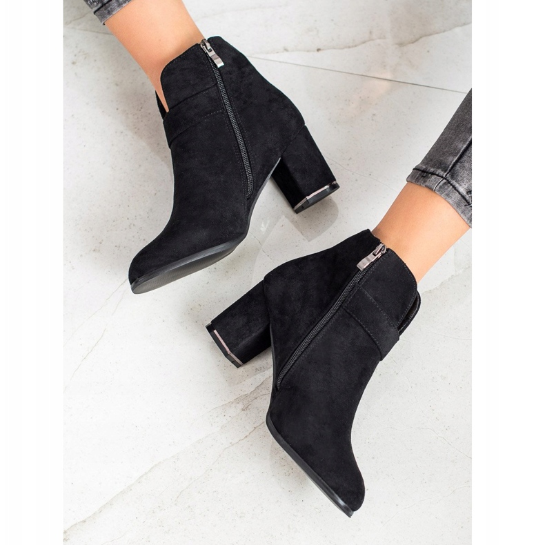 Wilady Tyylikkäät saappaat soljella musta 1