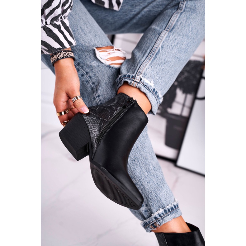 Naisten saappaat Lämmin musta Meatown harmaa 2