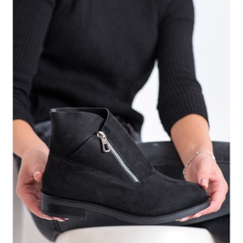 Gogo Muodikkaat saappaat vetoketjulla musta 2