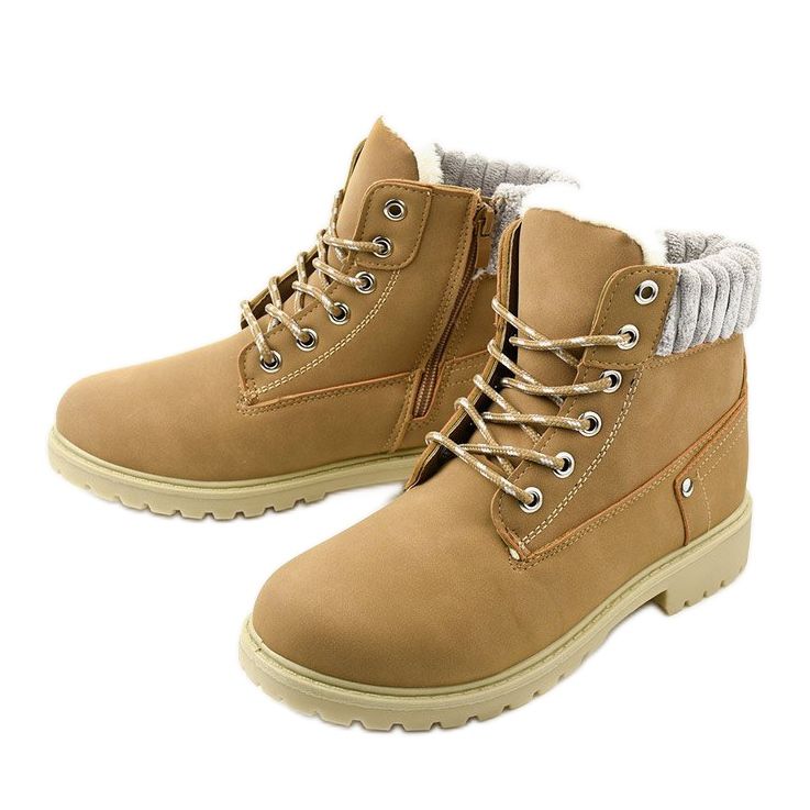 Brunstane -kamelinauhaiset saappaat monivärinen 2