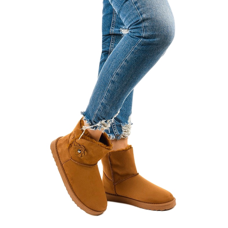 Ruskeat eristetyt saappaat, emu Harelana -tyyppiä 1