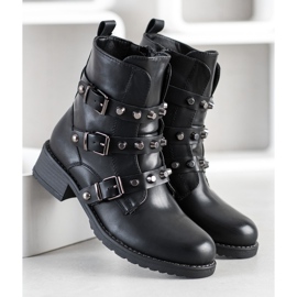 SHELOVET Lämpimät työntekijät koristeilla musta 2